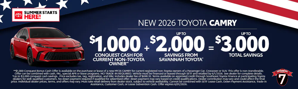 Conquest Camry | Savannah Toyota