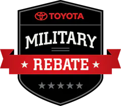 Toyota Military Rebate badge