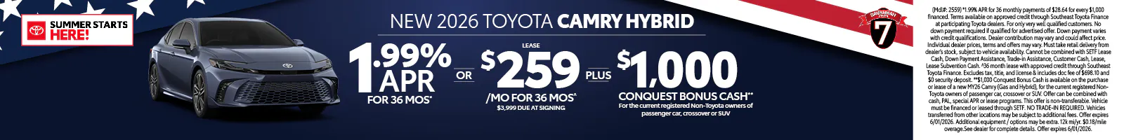 Camry Offer SRP