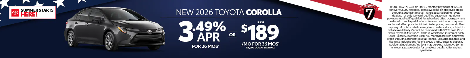 Corolla Offer SRP