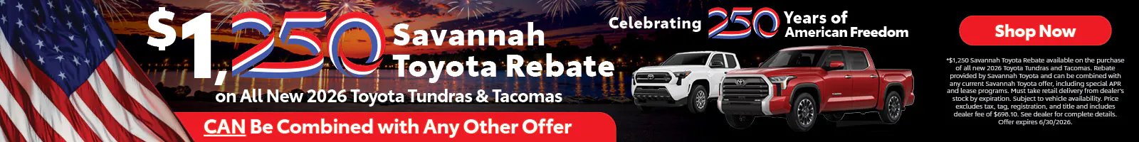 $1,250 Rebate