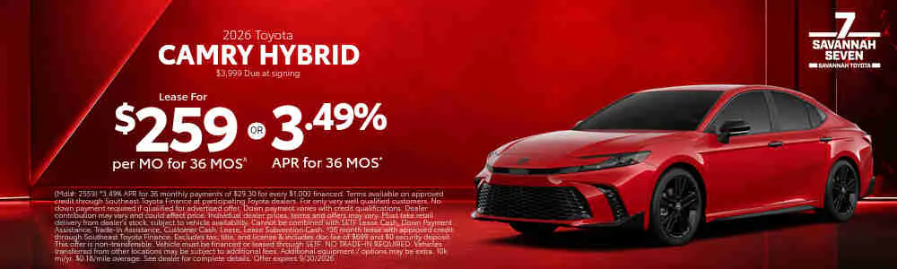 CAMRY SRP 3 | Savannah Toyota