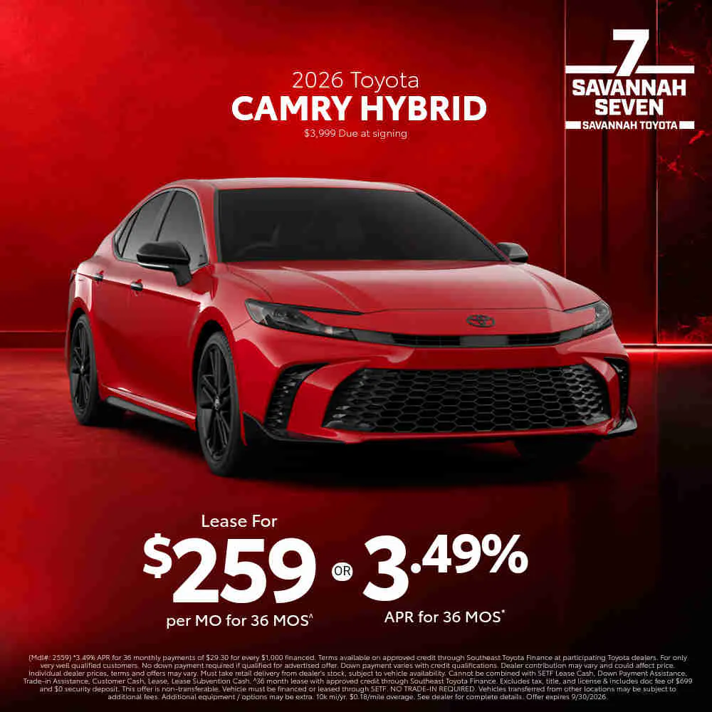 2026 New Toyota Camry Hybrid | Savannah Toyota