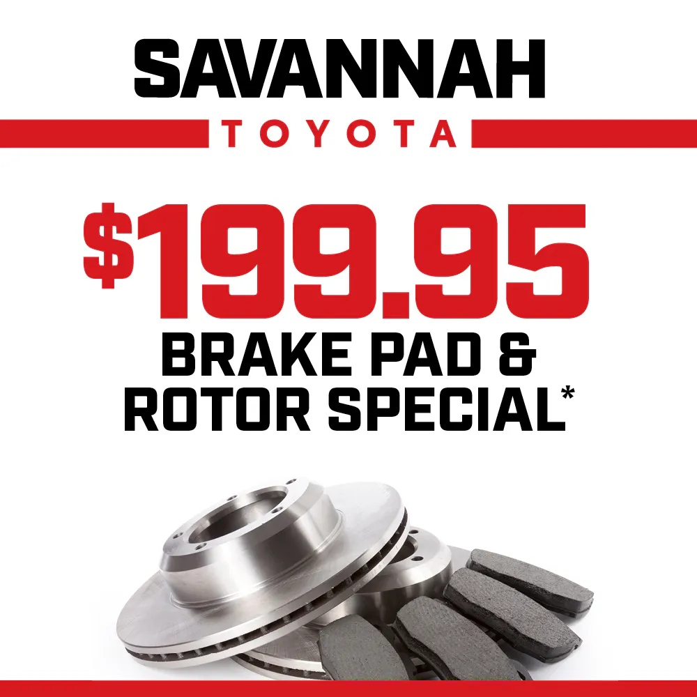Brake Pad & Rotor Special $199.95* | Savannah Toyota
