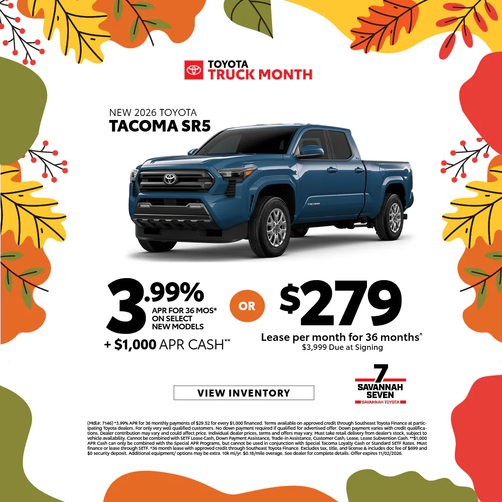 2026 New Toyota Tacoma SR5 | Savannah Toyota