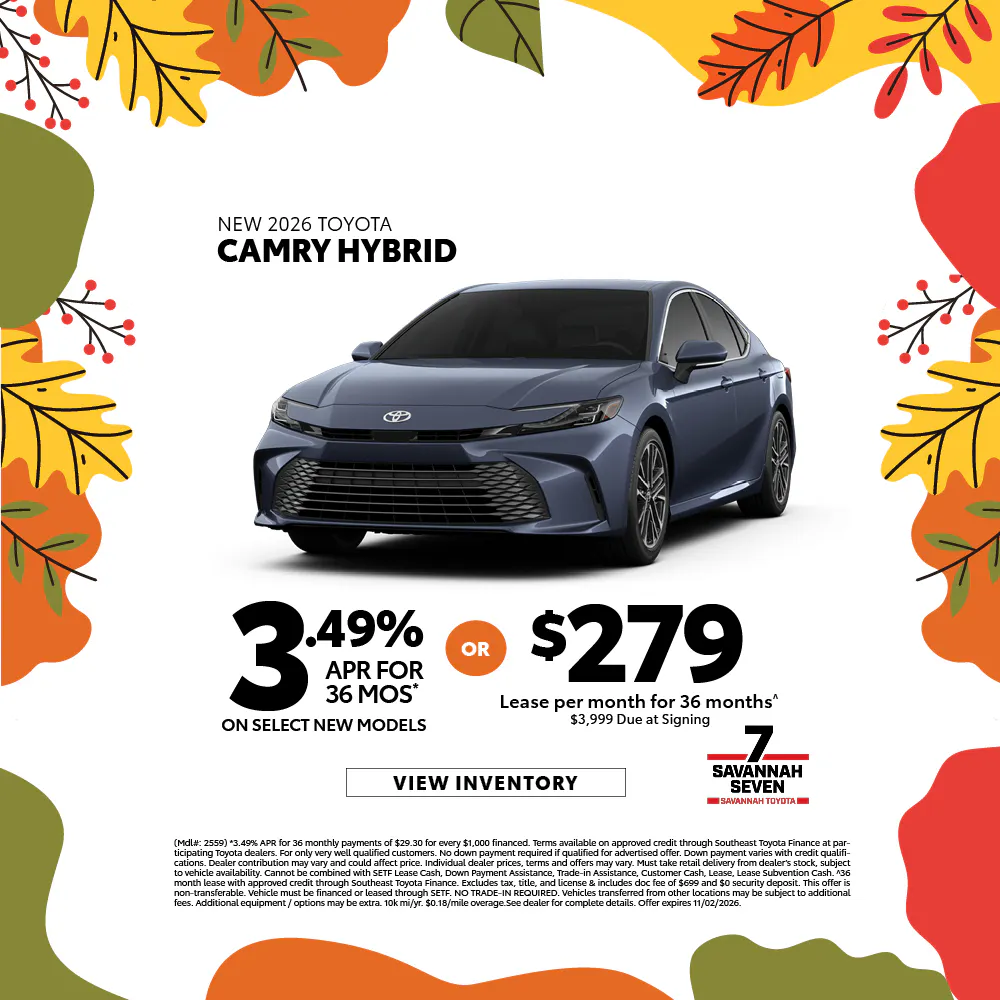 2026 New Toyota Camry Hybrid | Savannah Toyota