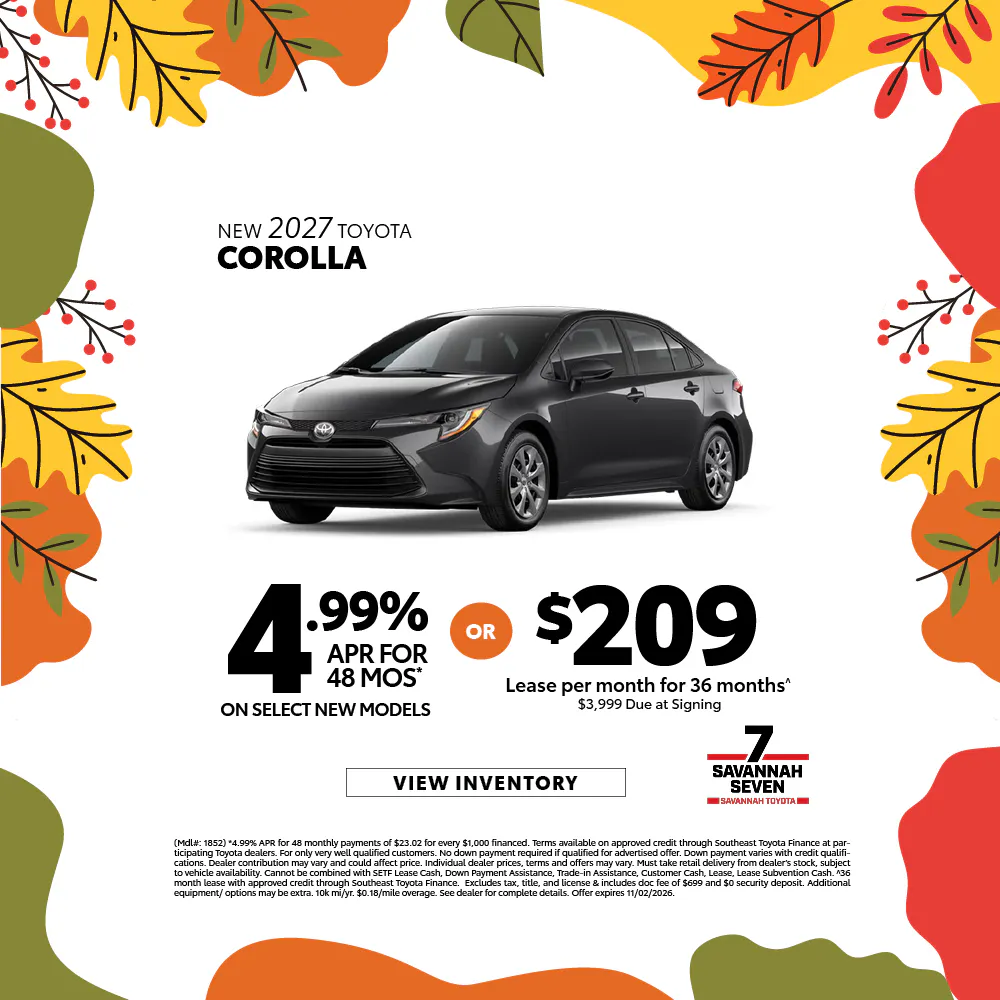 2027 New Toyota Corolla | Savannah Toyota