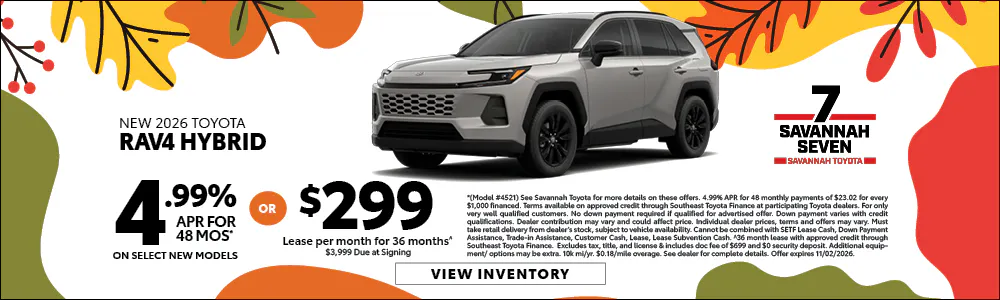 RAV4 SRP 5 | Savannah Toyota