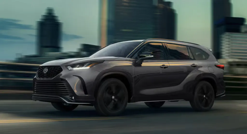 Toyota Hybrid SUV driving