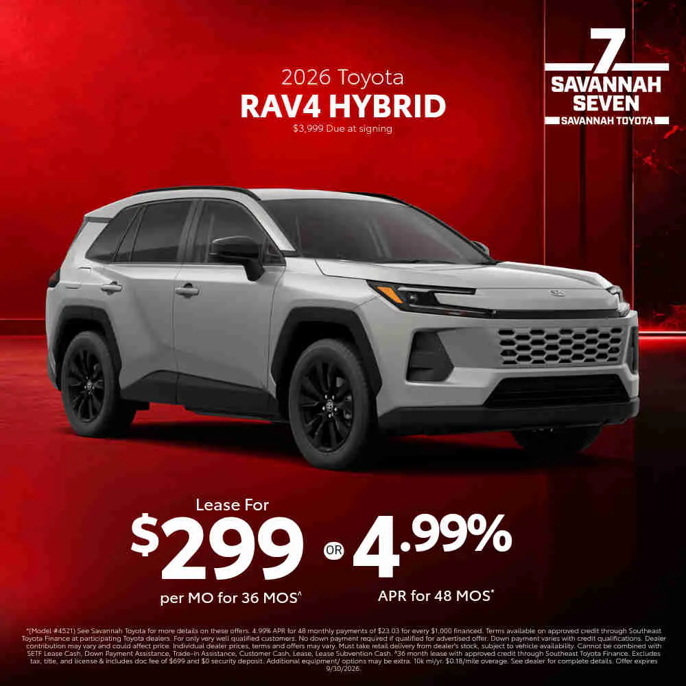 2026 New Toyota RAV4 Hybrid | Savannah Toyota