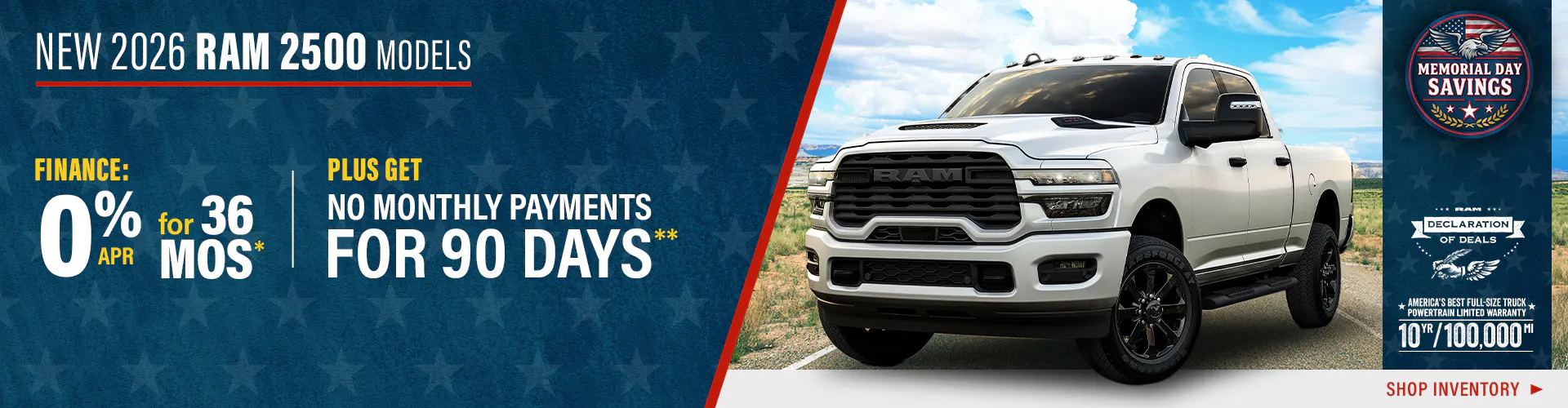 New 2026 RAM 2500 Models