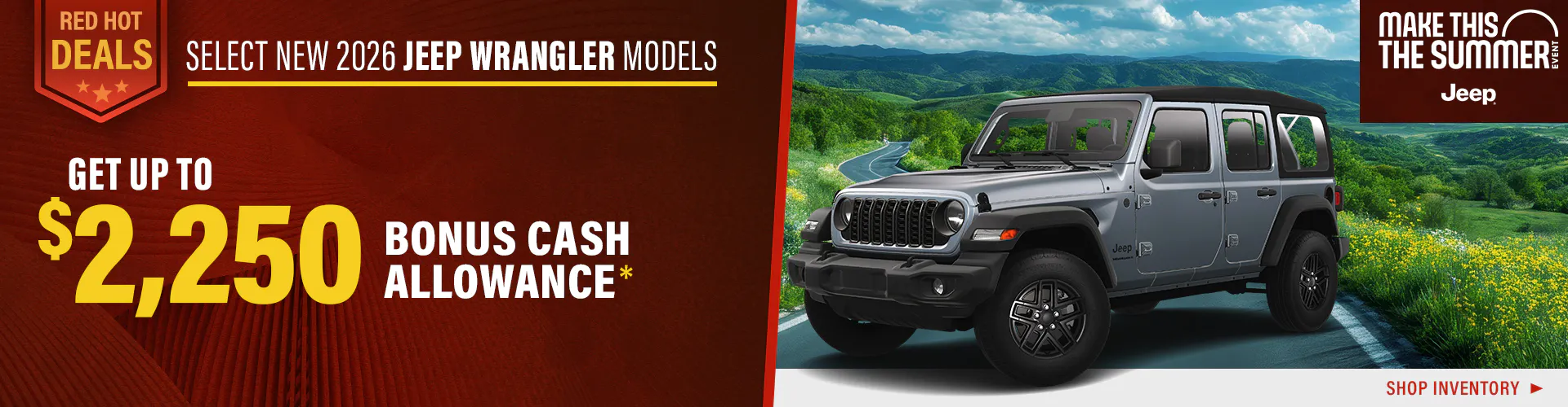 Select New 2026 Jeep Wrangler Models
