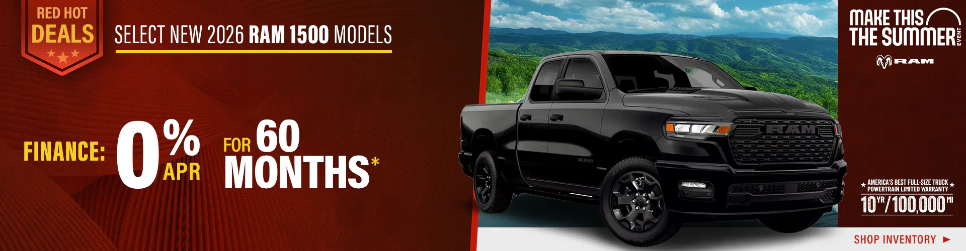 Select New 2026 RAM 1500 Models