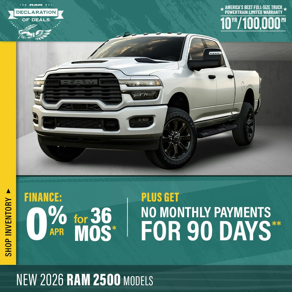 New 2026 RAM 2500 Models