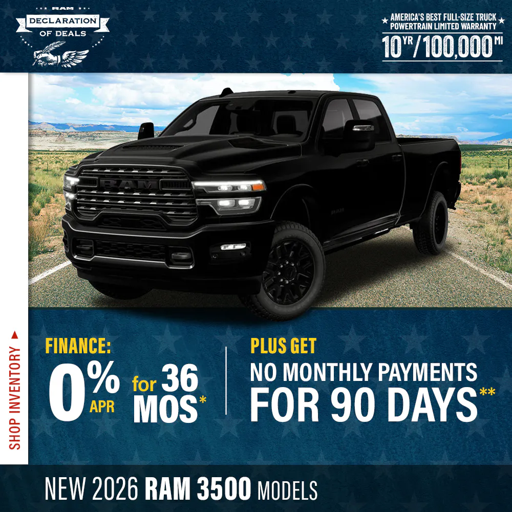 New 2026 RAM 3500 Models