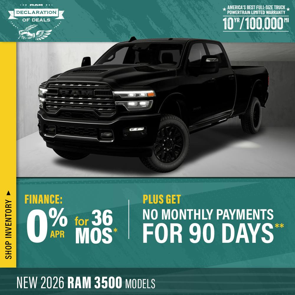 New 2026 RAM 3500 Models