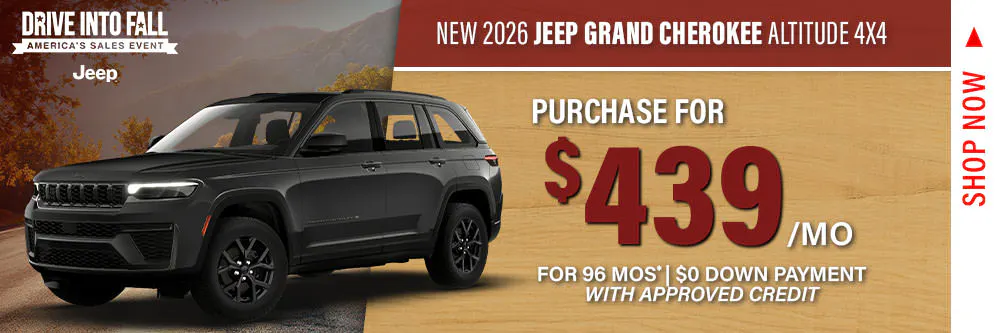New 2026 Jeep Grand Cherokee Altitude 4X4 | Shottenkirk CDJR Granbury