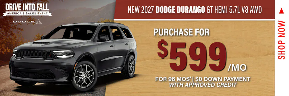 New 2027 Dodge Durango GT Hemi 5.7L V8 AWD | Shottenkirk CDJR Granbury