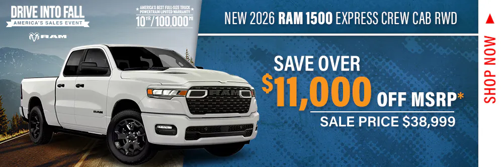 New 2026 RAM 1500 Express Crew Cab RWD | Shottenkirk CDJR Granbury