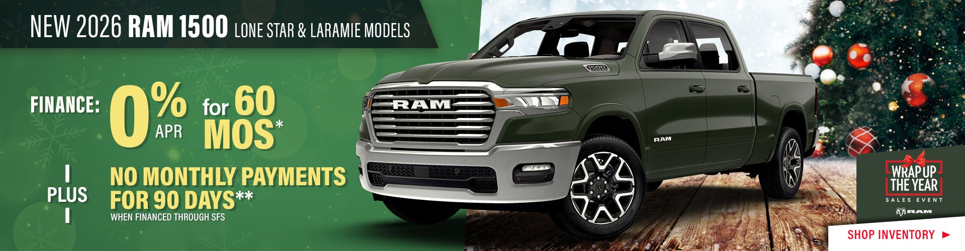 New 2026 RAM 1500 Lone Star & Laramie Models