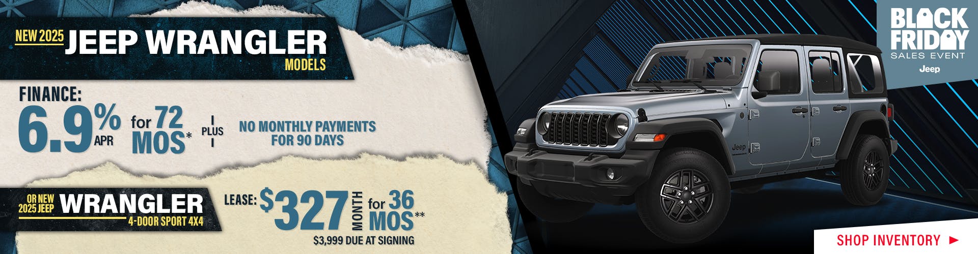 New 2025 Jeep Wrangler Models OR New 2025 Jeep Wrangler 4-Door Sport 4X4