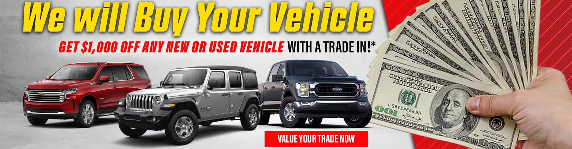 We Will Buy Your Vehicle