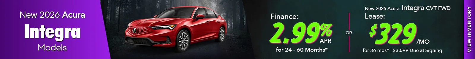 New 2026 Acura Integra