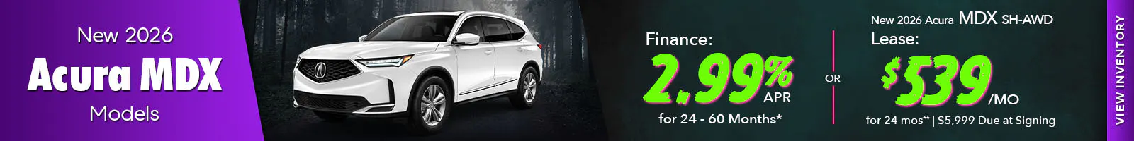 New 2026 Acura MDX