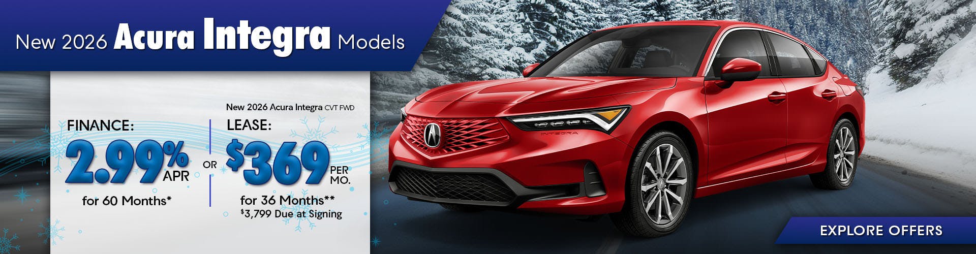 New 2026 Acura Integra Models