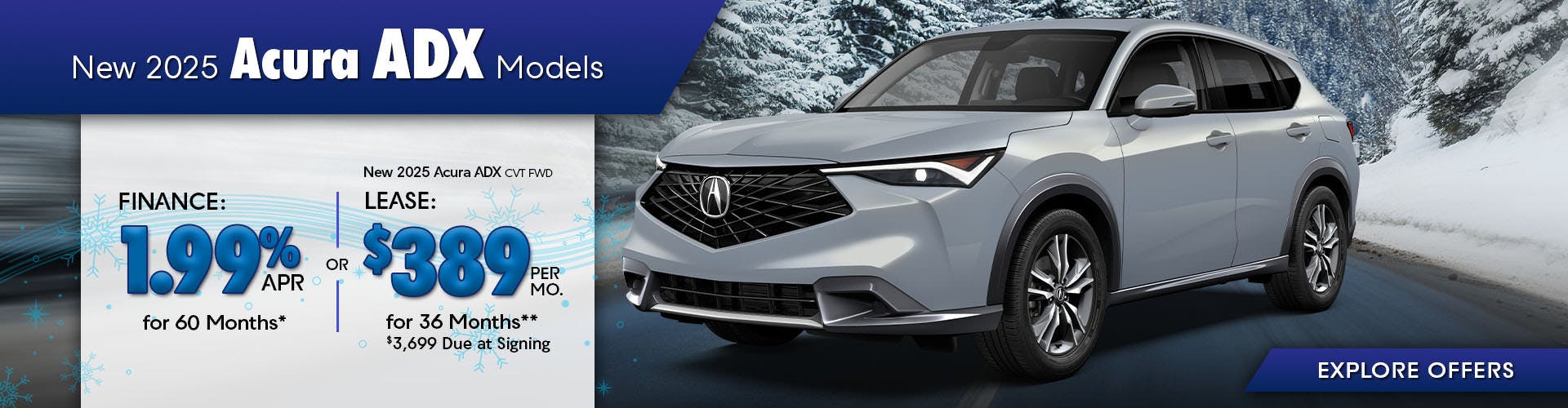 New 2025 Acura ADX Models