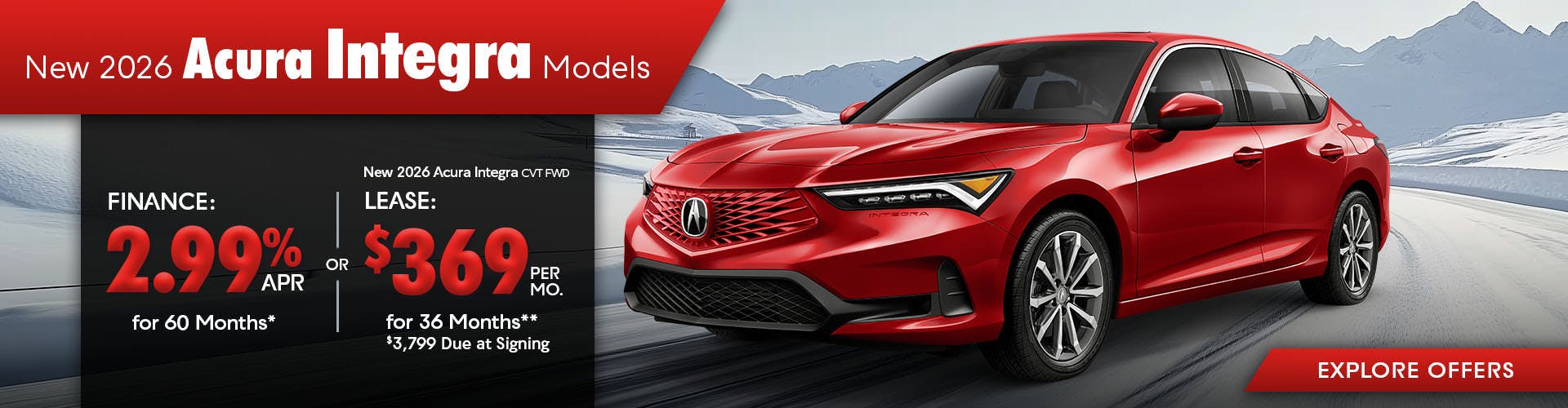 New 2026 Acura Integra Models