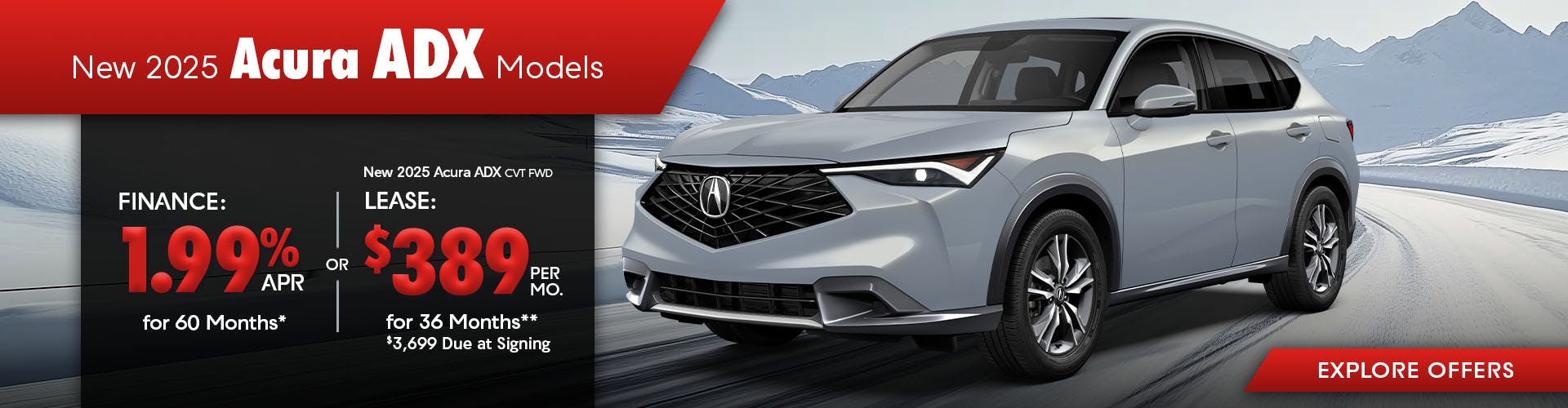 New 2025 Acura ADX Models