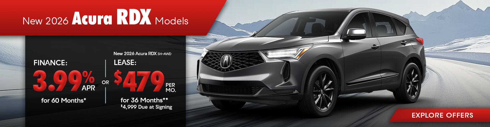 New 2026 Acura RDX Models