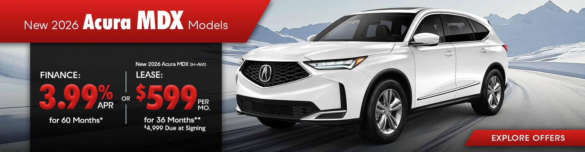 New 2026 Acura MDX Models