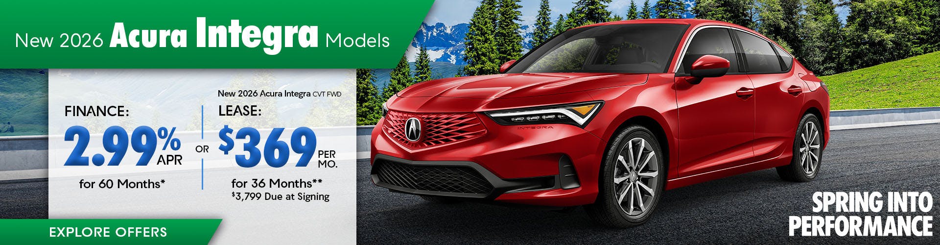 New 2026 Acura Integra Models