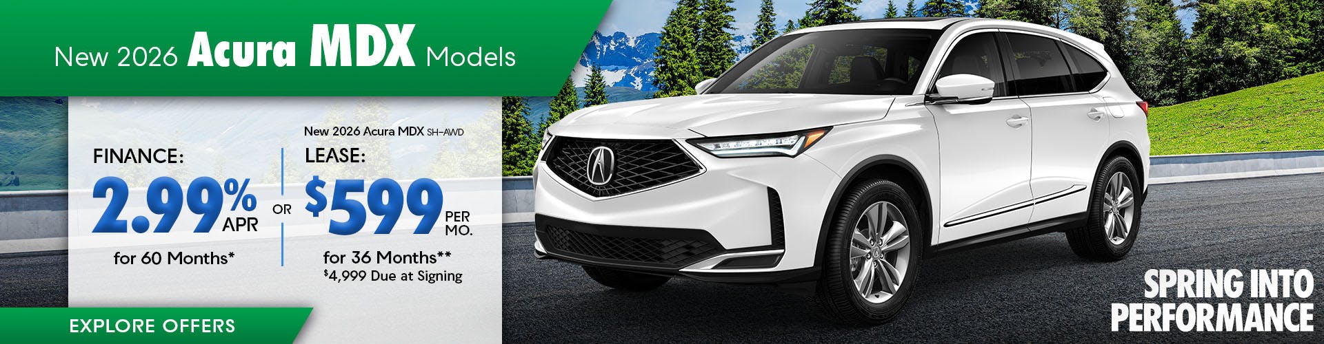 New 2026 Acura MDX Models