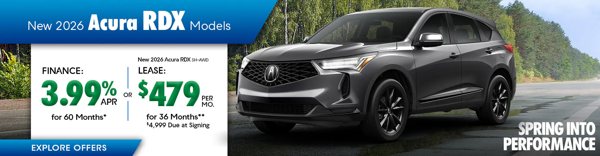 New 2026 Acura RDX Models