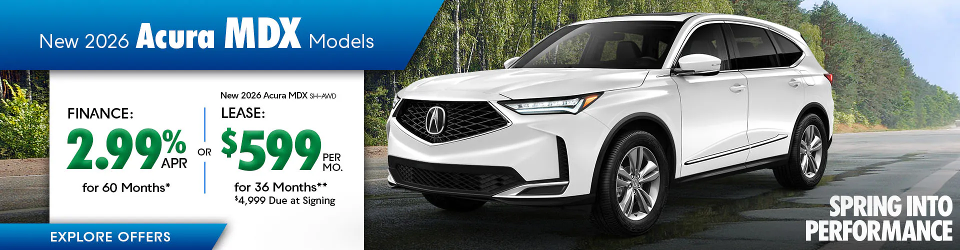 New 2026 Acura MDX Models