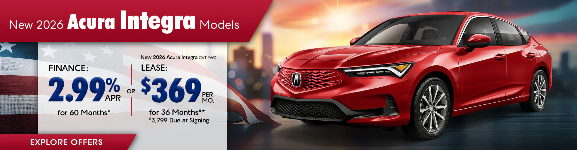 New 2026 Acura Integra Models