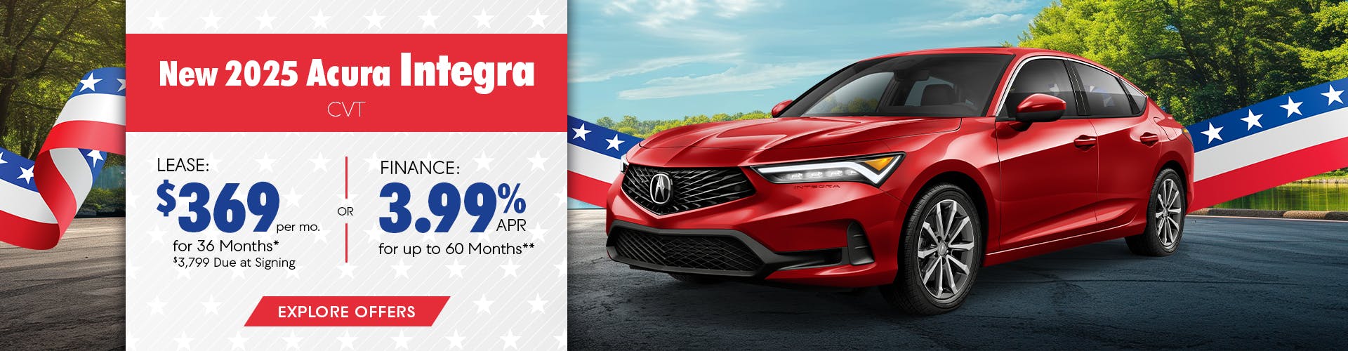 New 2025 Acura Integra Lease For $369