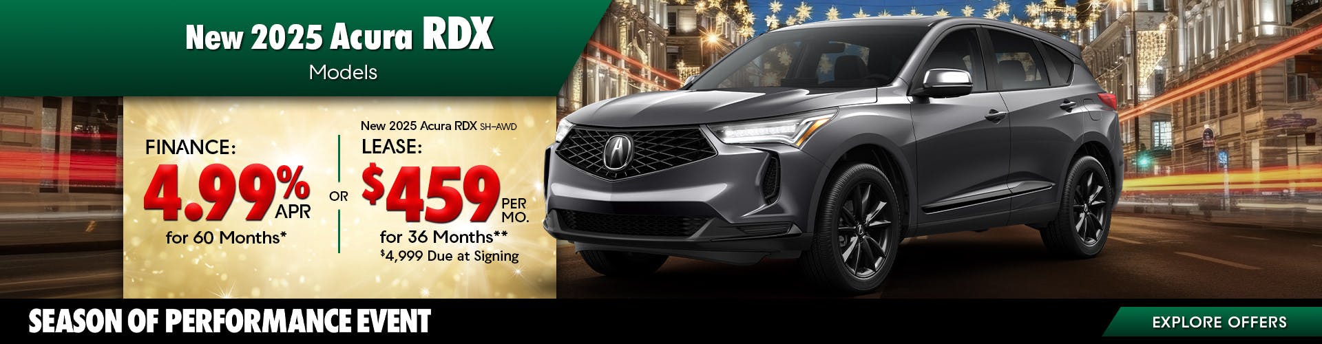 New 2025 Acura RDX Models OR New 2025 Acura RDX SH-AWD