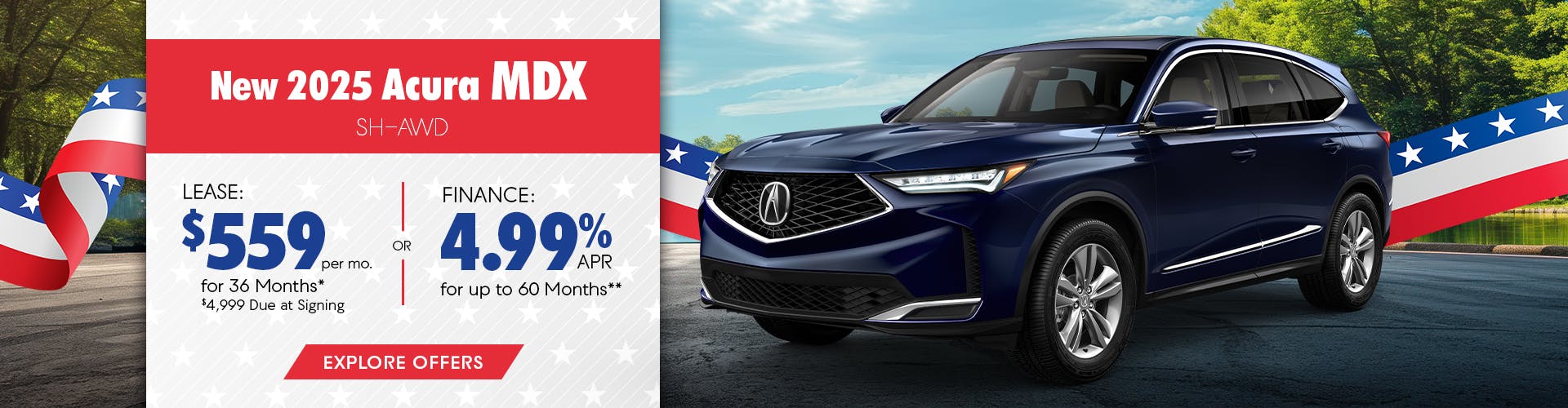 New 2025 Acura MDX Lease For $559