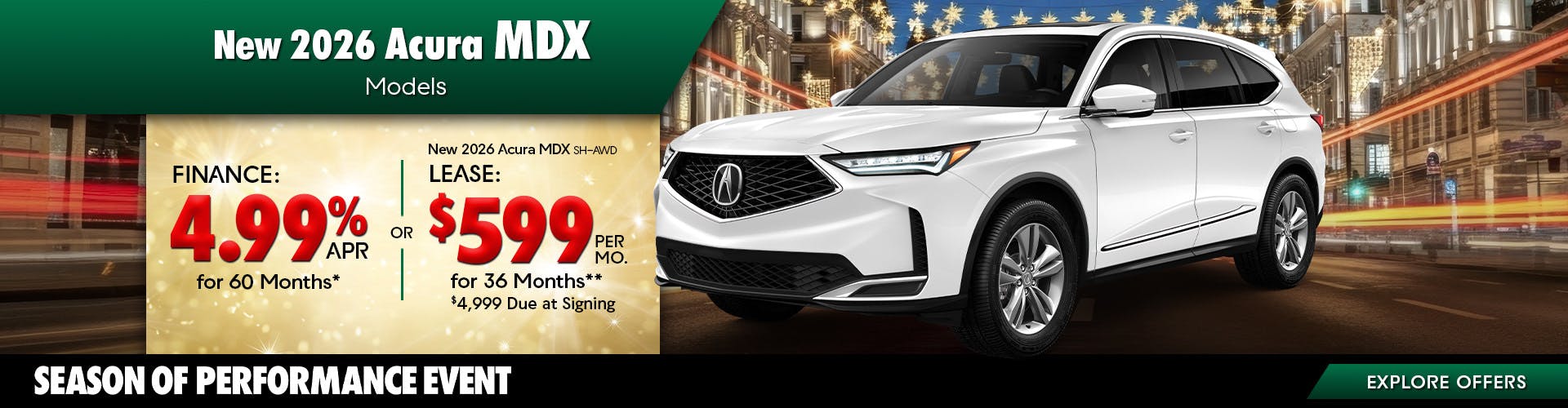 New 2026 Acura MDX Models OR New 2026 Acura MDX SH-AWD