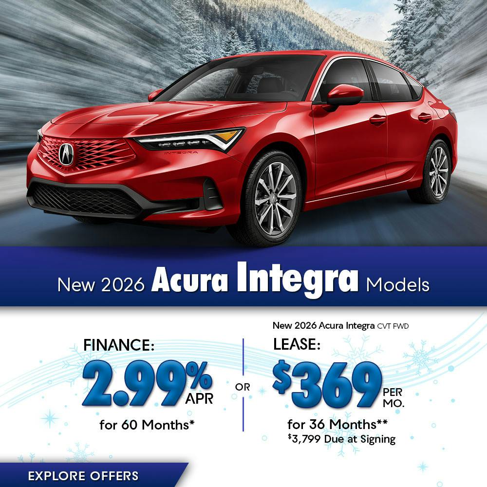 New 2026 Acura Integra Models