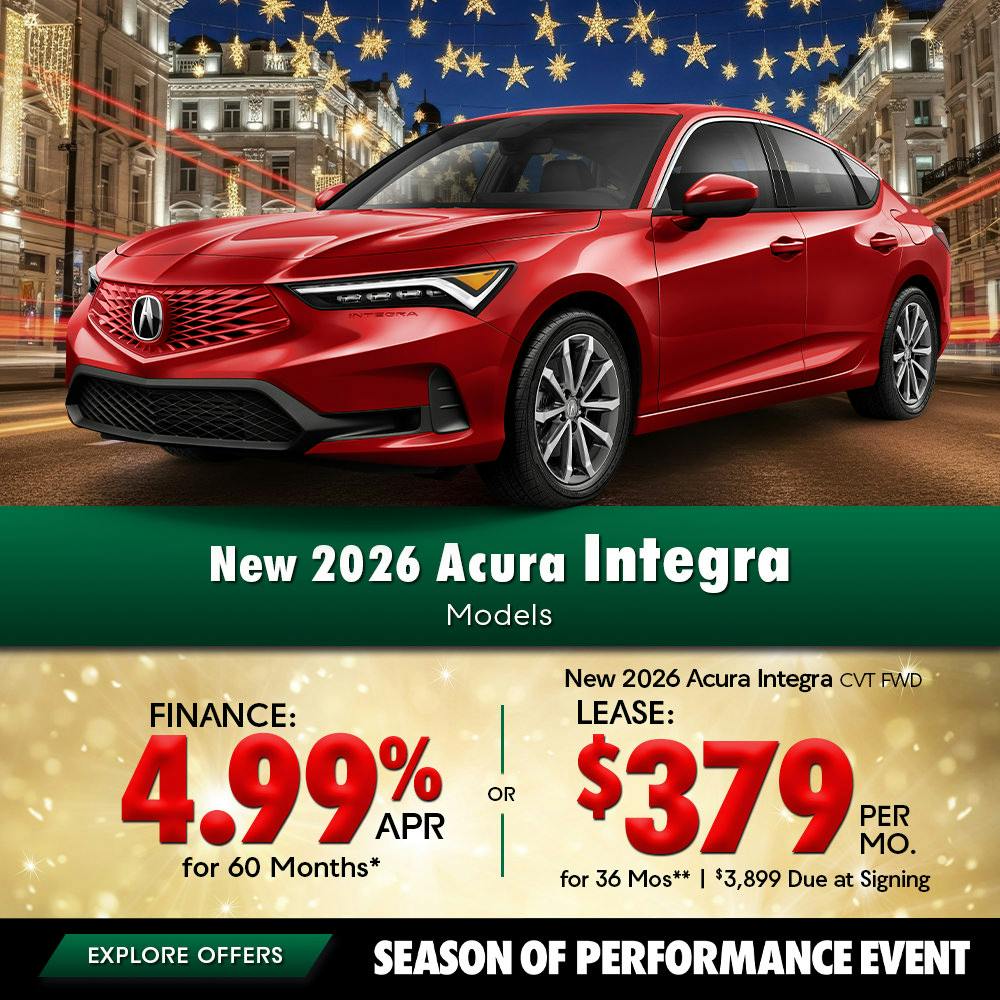 New 2026 Acura Integra Models OR New 2026 Acura Integra CVT FWD