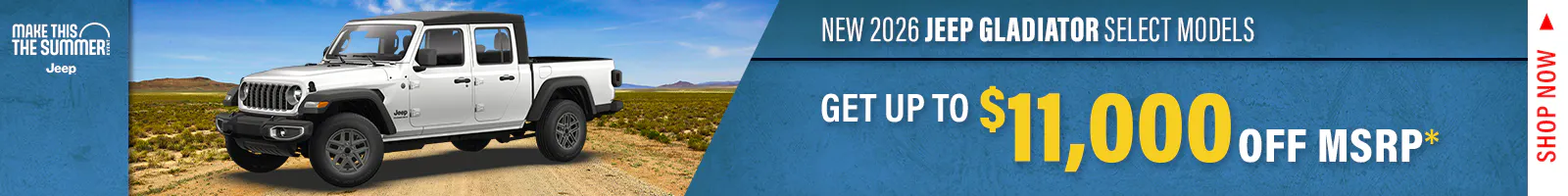 New 2026 Jeep Gladiator Select Models