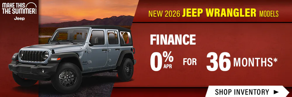 New 2026 Jeep Wrangler Models | Shottenkirk Chrysler Dodge Jeep Ram Prosper