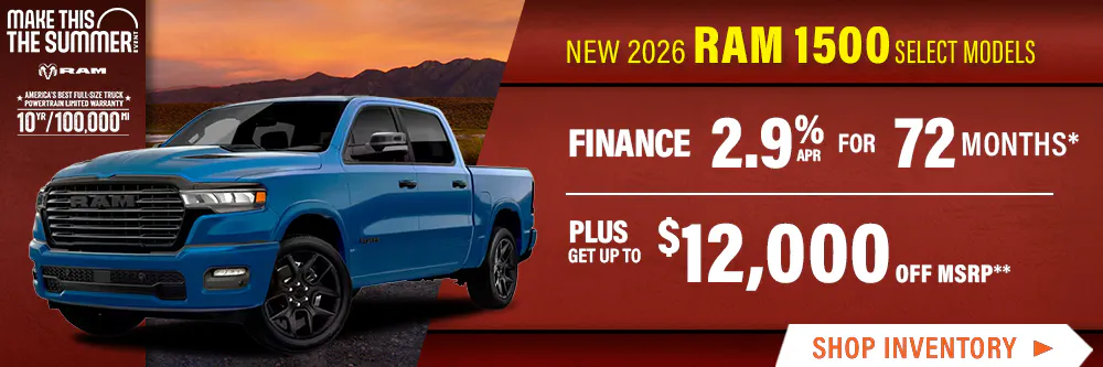 New 2026 RAM 1500 Select Models | Shottenkirk Chrysler Dodge Jeep Ram Prosper