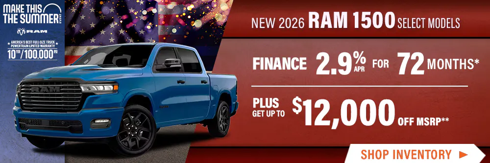 New 2026 RAM 1500 Select Models | Shottenkirk Chrysler Dodge Jeep Ram Prosper