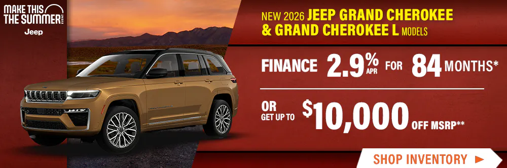 New 2026 Jeep Grand Cherokee & Grand Cherokee L Models | Shottenkirk Chrysler Dodge Jeep Ram Prosper